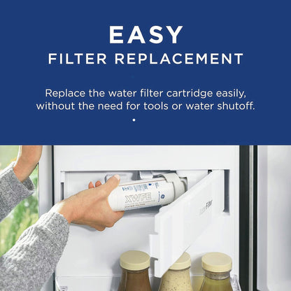 GE XWFE Refrigerator Water Filter,Easy installation,White