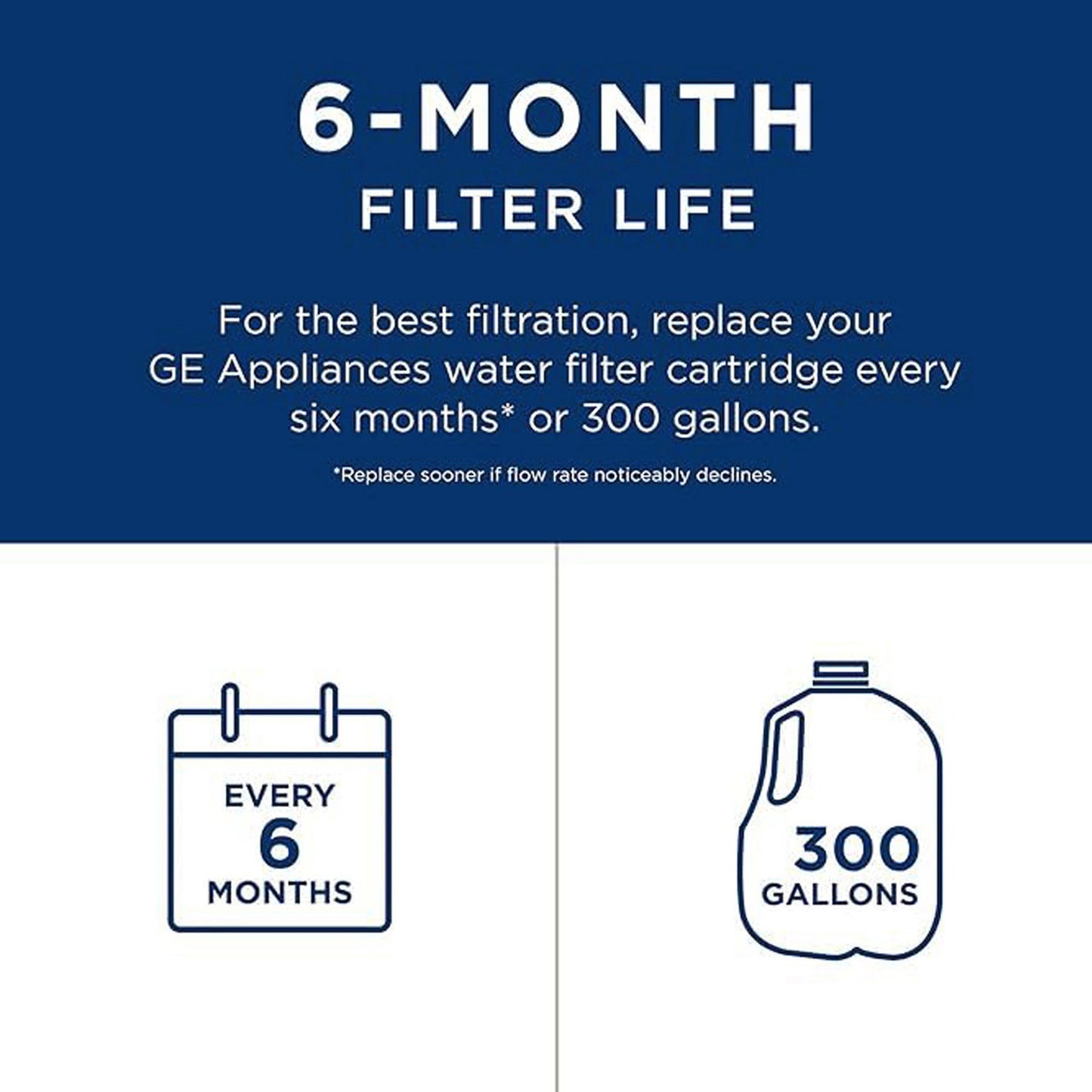 GE RPWFE Refrigerator Water Filter,Easy installation,White