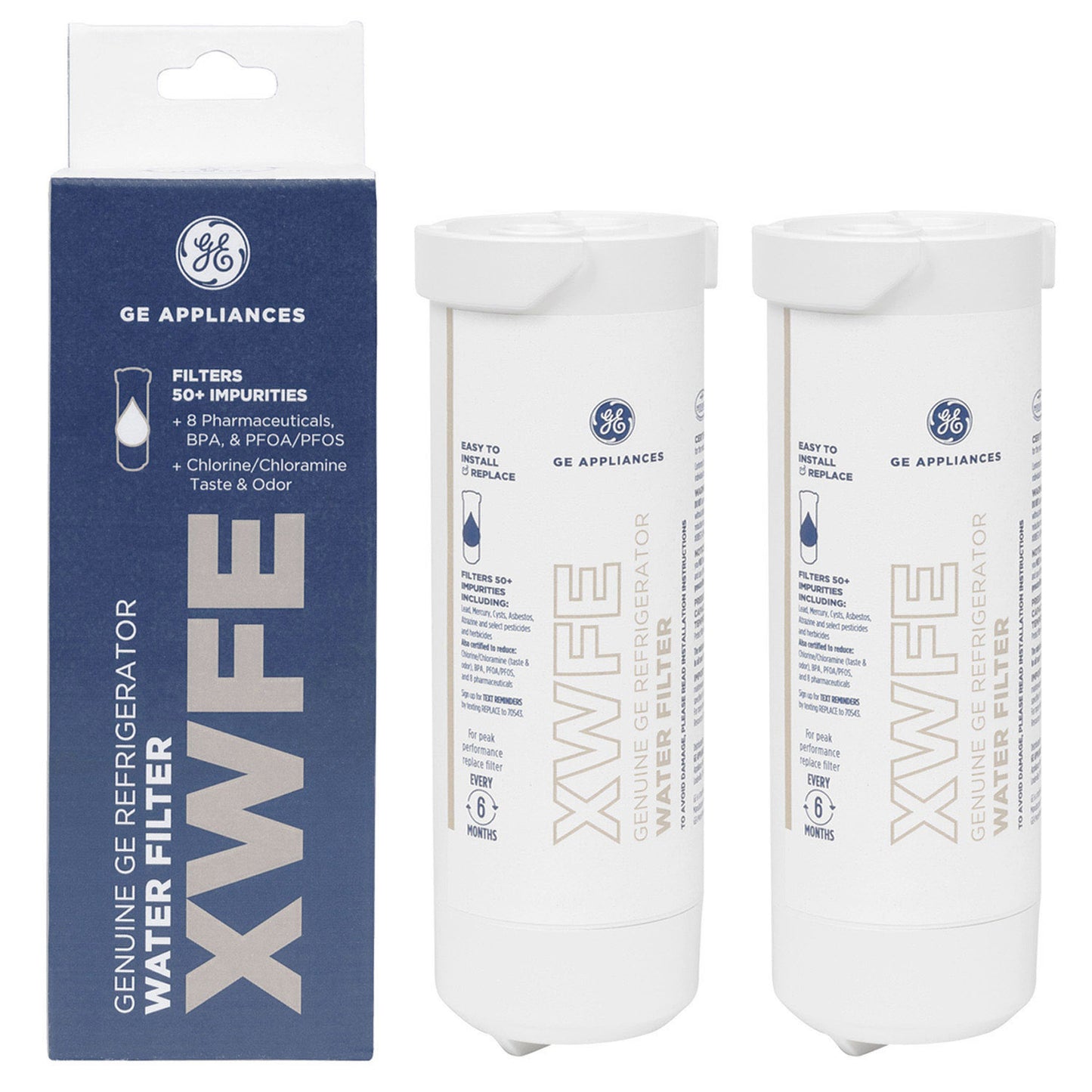 GE XWFE Refrigerator Water Filter,Easy installation,White