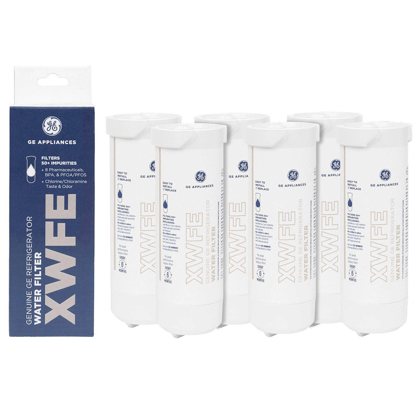 GE XWFE Refrigerator Water Filter,Easy installation,White